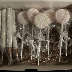 Chocolate-covered Pretzel Rods and Cake Pops Box